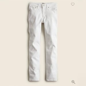 J. Crew 9" Vintage Slim-Straight Jean in White